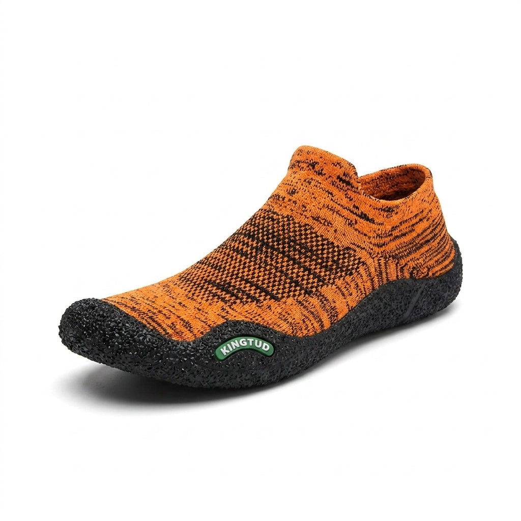 Barefoot Sock Shoes – Ultra-Flexible Minimalist Slip-On for Gym, Yoga & Daily Comfort – Orange
